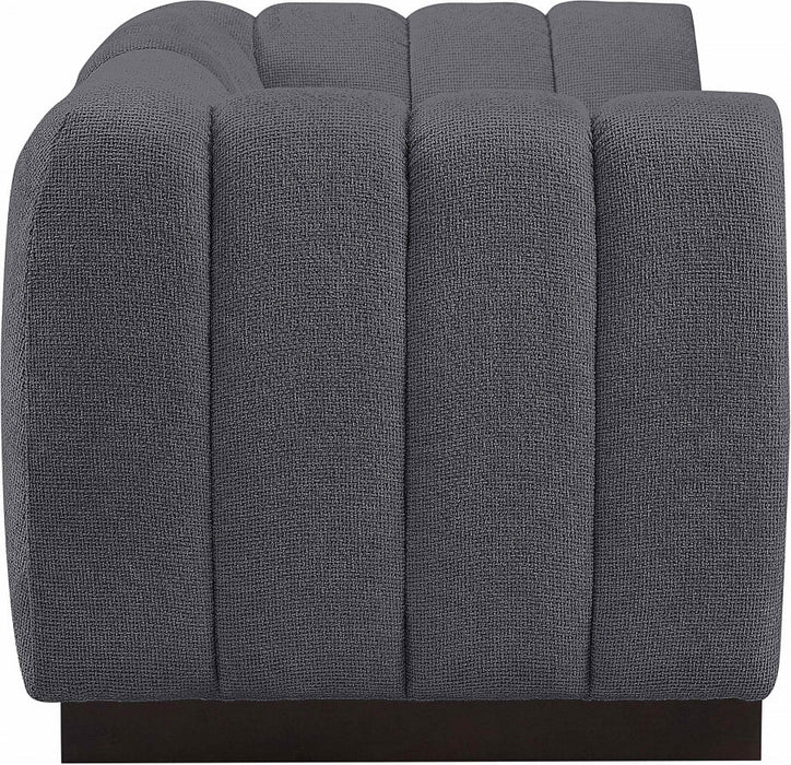 Quinn Chenille Fabric Sofa Grey - 124Grey-S69 - Vega Furniture