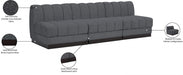 Quinn Chenille Fabric Sofa Grey - 124Grey-S96 - Vega Furniture