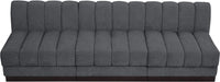 Quinn Chenille Fabric Sofa Grey - 124Grey-S96 - Vega Furniture