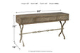 Quinnland Antique Black Sofa/Console Table - A4000077 - Vega Furniture