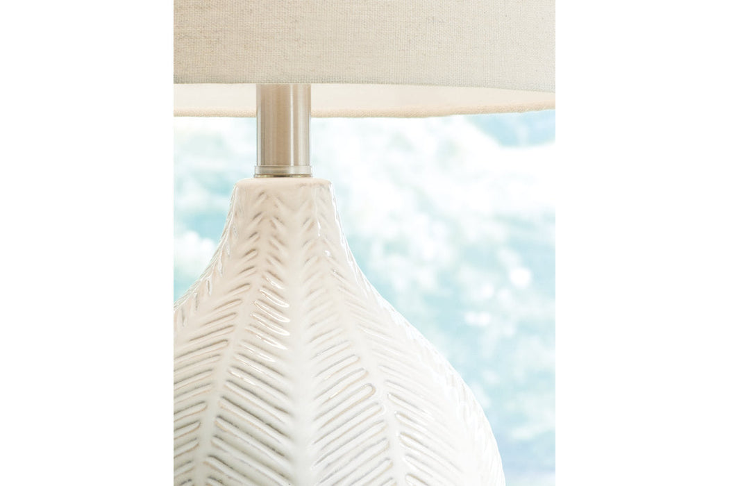 Rainermen Off White Table Lamp - L180024 - Vega Furniture