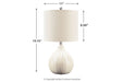 Rainermen Off White Table Lamp - L180024 - Vega Furniture