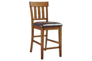 Ralene Medium Brown Counter Height Barstool, Set of 2 - D594-124 - Vega Furniture