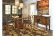 Ralene Medium Brown Counter Height Dining Extension Table - D594-42 - Vega Furniture