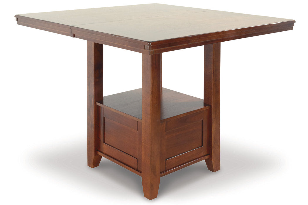 Ralene Medium Brown Counter Height Dining Extension Table - D594-42 - Vega Furniture