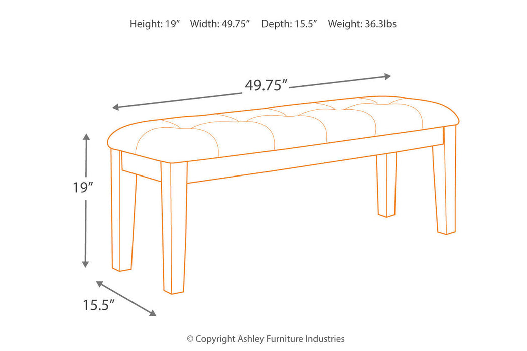 Ralene Medium Brown Dining Bench - D594-00 - Vega Furniture