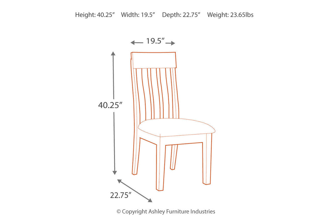 Ralene Medium Brown Dining Chair, Set of 2 - D594-01 - Vega Furniture