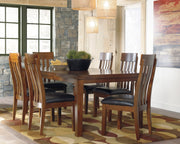 Ralene Medium Brown Extendable Dining Set - SET | D594-35 | D594-01(3) - Vega Furniture