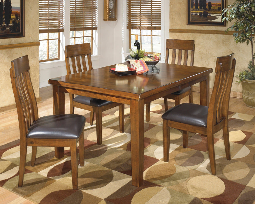 Ralene Medium Brown Extendable Dining Set - SET | D594-35 | D594-01(3) - Vega Furniture