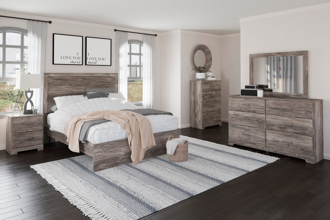 Ralinksi Gray Panel Bedroom Set - SET | B2587-71 | B2587-96 | B2587-31 | B2587-36 - Vega Furniture