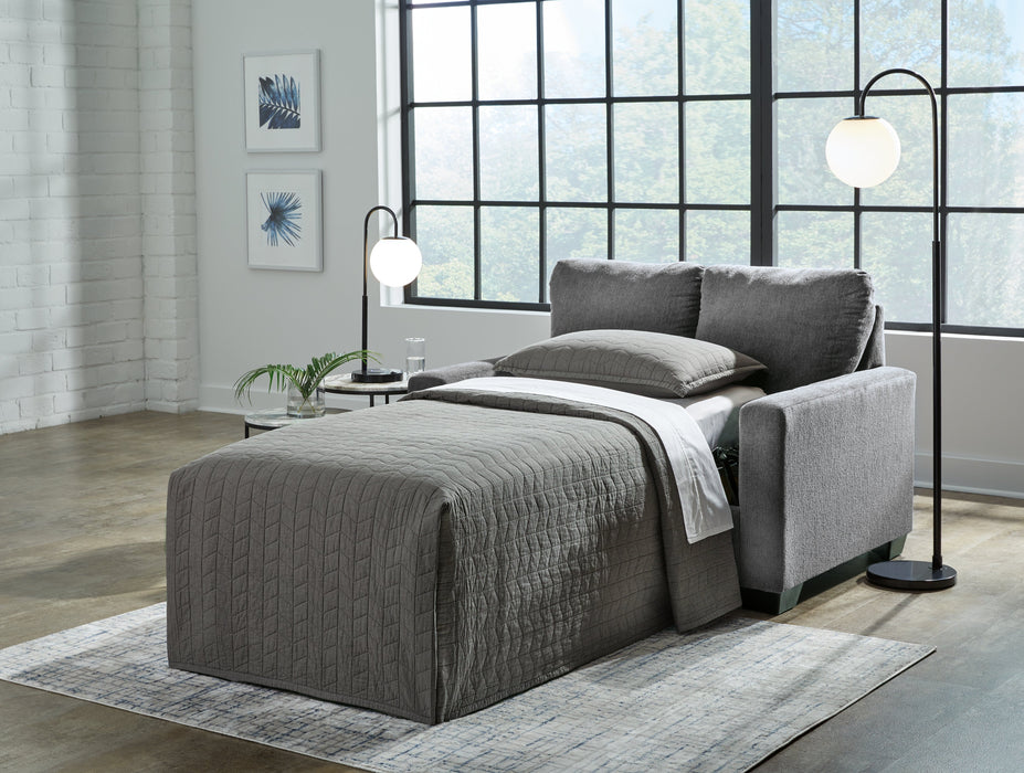 Rannis Pewter Twin Sofa Sleeper - 5360237 - Vega Furniture