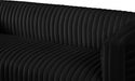 Ravish Black Velvet Sofa - 640Black-S - Vega Furniture