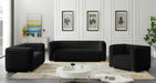 Ravish Black Velvet Sofa - 640Black-S - Vega Furniture