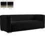 Ravish Black Velvet Sofa - 640Black-S - Vega Furniture