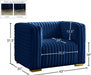 Ravish Blue Velvet Chair - 640Navy-C - Vega Furniture