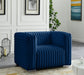 Ravish Blue Velvet Chair - 640Navy-C - Vega Furniture