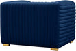 Ravish Blue Velvet Chair - 640Navy-C - Vega Furniture