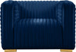 Ravish Blue Velvet Chair - 640Navy-C - Vega Furniture