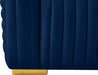 Ravish Blue Velvet Loveseat - 640Navy-L - Vega Furniture