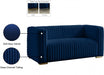 Ravish Blue Velvet Loveseat - 640Navy-L - Vega Furniture