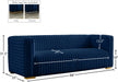 Ravish Blue Velvet Sofa - 640Navy-S - Vega Furniture