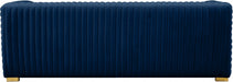 Ravish Blue Velvet Sofa - 640Navy-S - Vega Furniture