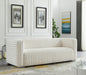 Ravish Cream Velvet Sofa - 640Cream-S - Vega Furniture