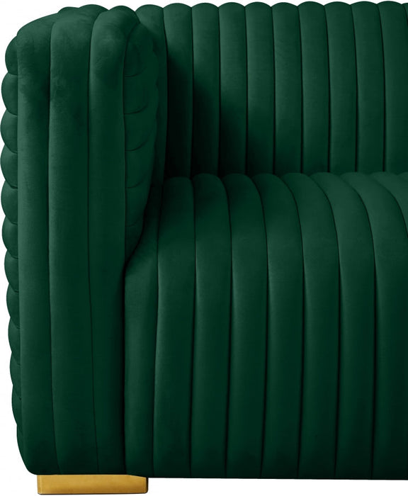 Ravish Green Velvet Chair - 640Green-C - Vega Furniture