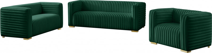 Ravish Green Velvet Chair - 640Green-C - Vega Furniture