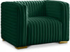 Ravish Green Velvet Chair - 640Green-C - Vega Furniture