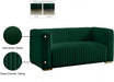 Ravish Green Velvet Loveseat - 640Green-L - Vega Furniture