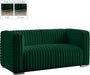 Ravish Green Velvet Loveseat - 640Green-L - Vega Furniture