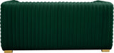 Ravish Green Velvet Loveseat - 640Green-L - Vega Furniture