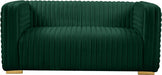 Ravish Green Velvet Loveseat - 640Green-L - Vega Furniture