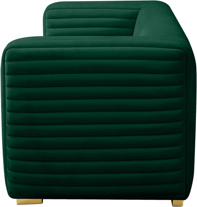 Ravish Green Velvet Loveseat - 640Green-L - Vega Furniture