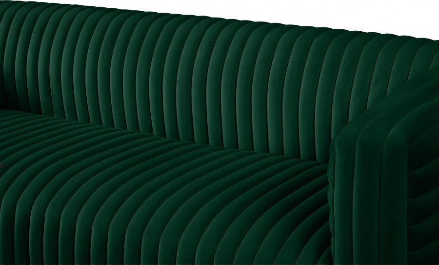 Ravish Green Velvet Sofa - 640Green-S - Vega Furniture