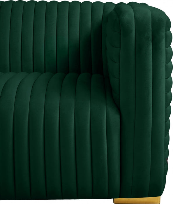 Ravish Green Velvet Sofa - 640Green-S - Vega Furniture