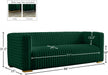 Ravish Green Velvet Sofa - 640Green-S - Vega Furniture