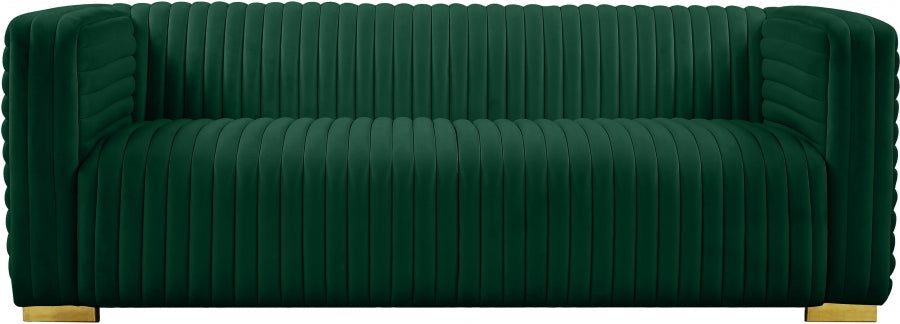 Ravish Green Velvet Sofa - 640Green-S - Vega Furniture