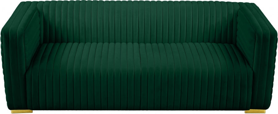 Ravish Green Velvet Sofa - 640Green-S - Vega Furniture