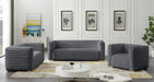 Ravish Grey Velvet Loveseat - 640Grey-L - Vega Furniture