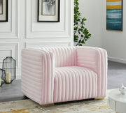 Ravish Pink Velvet Chair - 640Pink-C - Vega Furniture