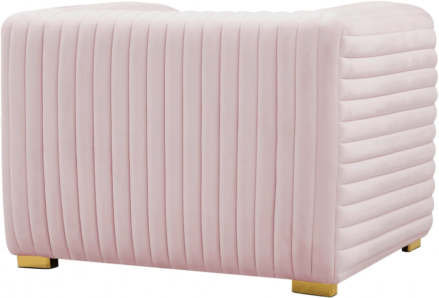 Ravish Pink Velvet Chair - 640Pink-C - Vega Furniture