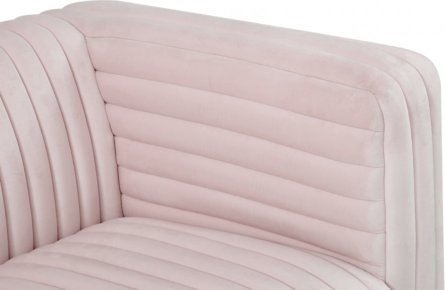 Ravish Pink Velvet Loveseat - 640Pink-L - Vega Furniture