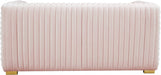 Ravish Pink Velvet Loveseat - 640Pink-L - Vega Furniture