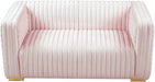 Ravish Pink Velvet Loveseat - 640Pink-L - Vega Furniture