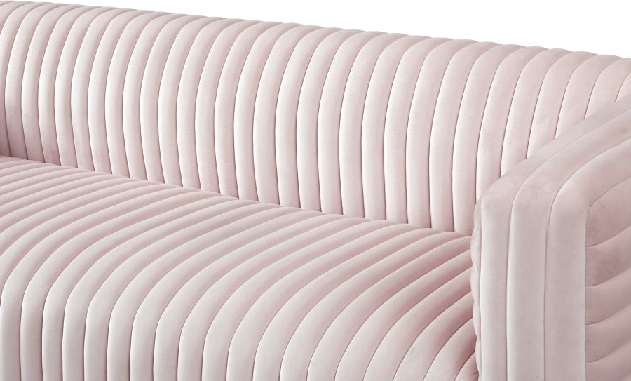 Ravish Pink Velvet Sofa - 640Pink-S - Vega Furniture