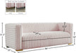 Ravish Pink Velvet Sofa - 640Pink-S - Vega Furniture