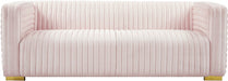 Ravish Pink Velvet Sofa - 640Pink-S - Vega Furniture