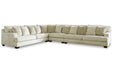 Rawcliffe Parchment 4-Piece Sectional - SET | 1960466 | 1960467 | 1960477 | 1960446 - Vega Furniture